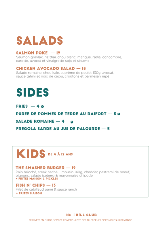 Menu The Hill Club-1