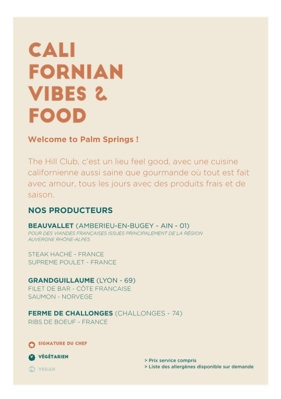 Menu The Hill Club-5